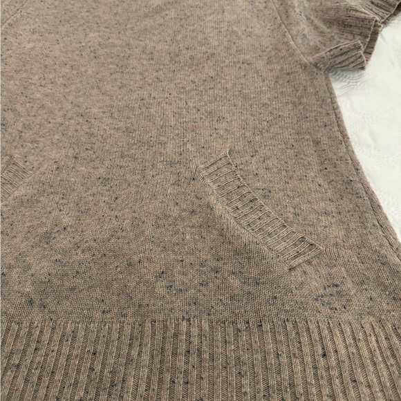 7 For All Mankind Wool/Cashmere Long Scoopneck Sweater Size M Taupe - Picture 12 of 12